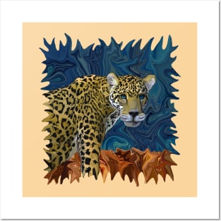 Leopard with the Sky in His Eyes Posters and Art